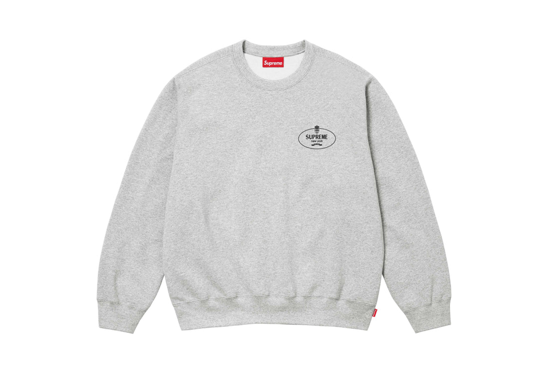 Supreme Crest Crewneck 'Heather Grey' (FW24) HEATHER GREY sneaker – authenticated on KLEKT