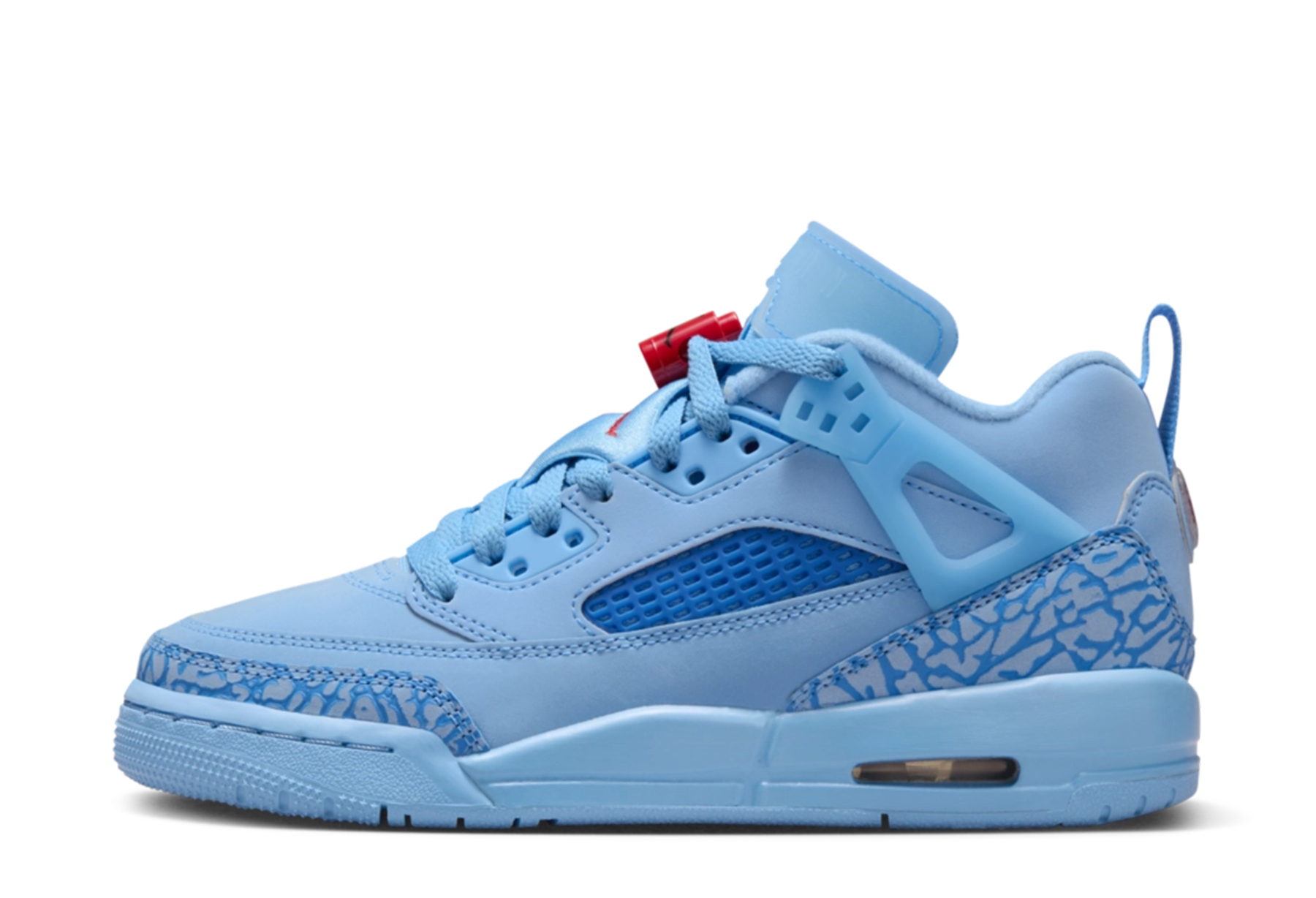 Air Jordan Spizike Low GS 'Houston Oilers' (2024) Football Blue/Fountain Blue/University Red sneaker – authenticated on KLEKT