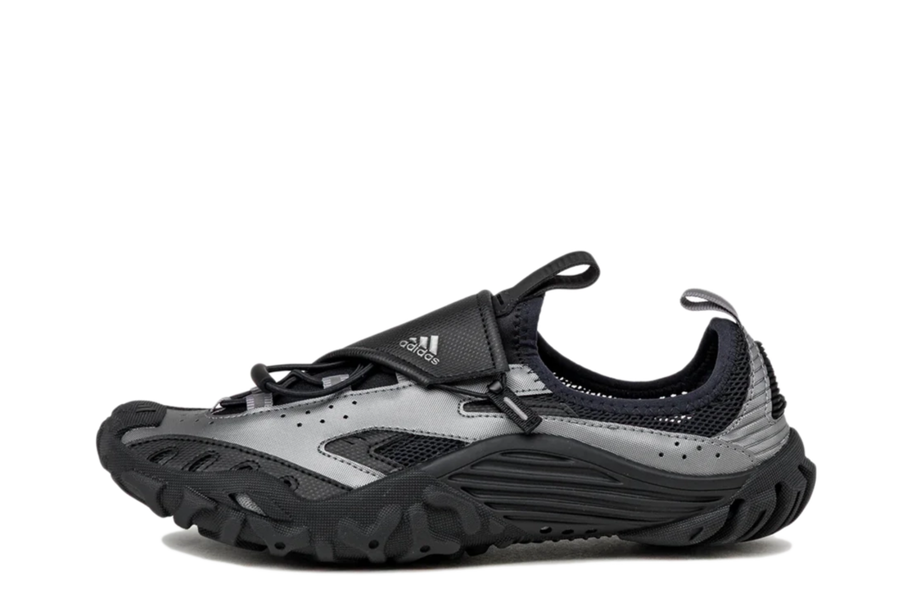 Adidas x Pharrell Williams Water Moc 'Core Black' Iron Metallic / Silver Metallic sneaker – authenticated on KLEKT