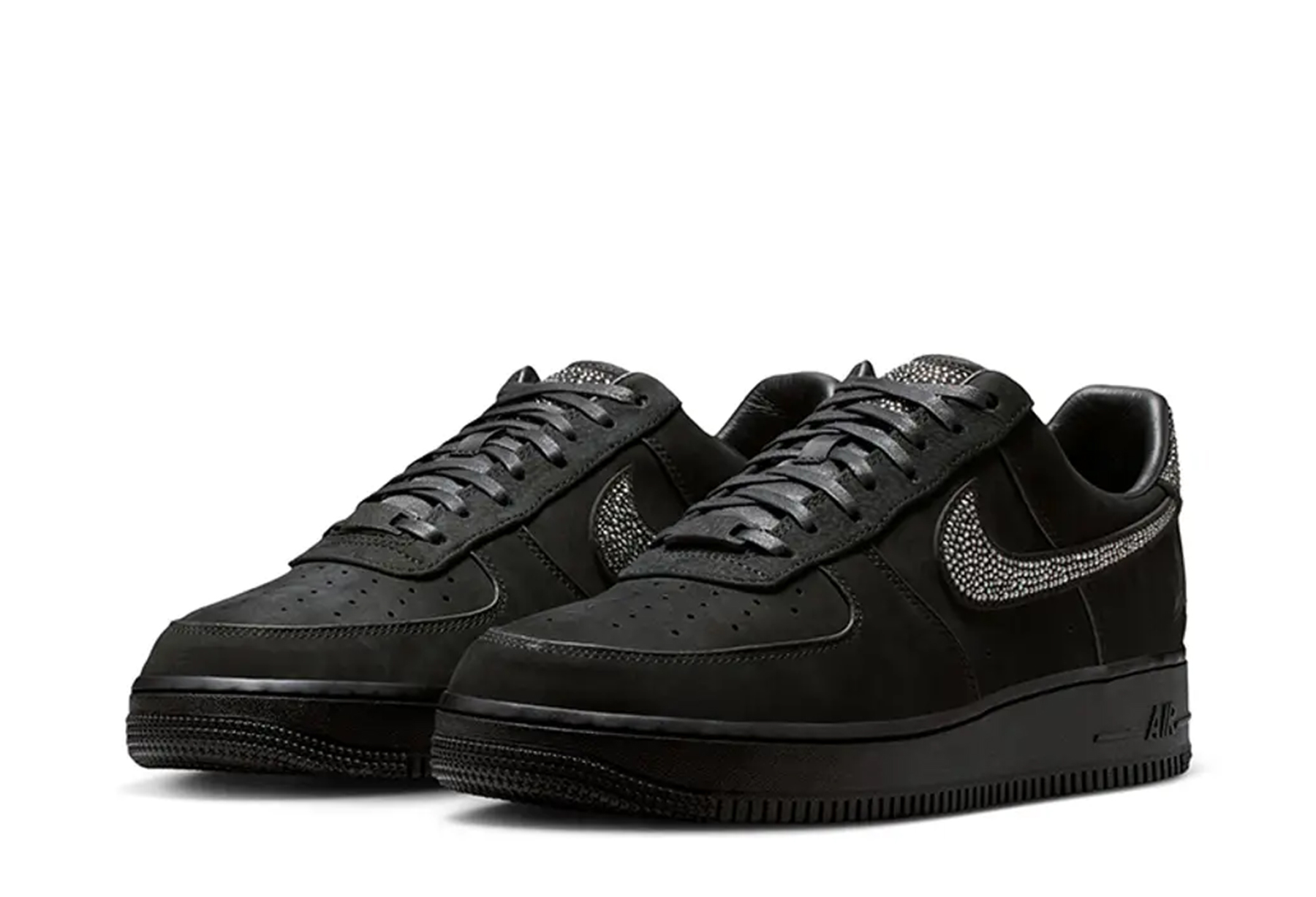 Nike x Ja Morant Air Force 1 Low Swarovski 'Black' (2025) BLACK sneaker – authenticated on KLEKT