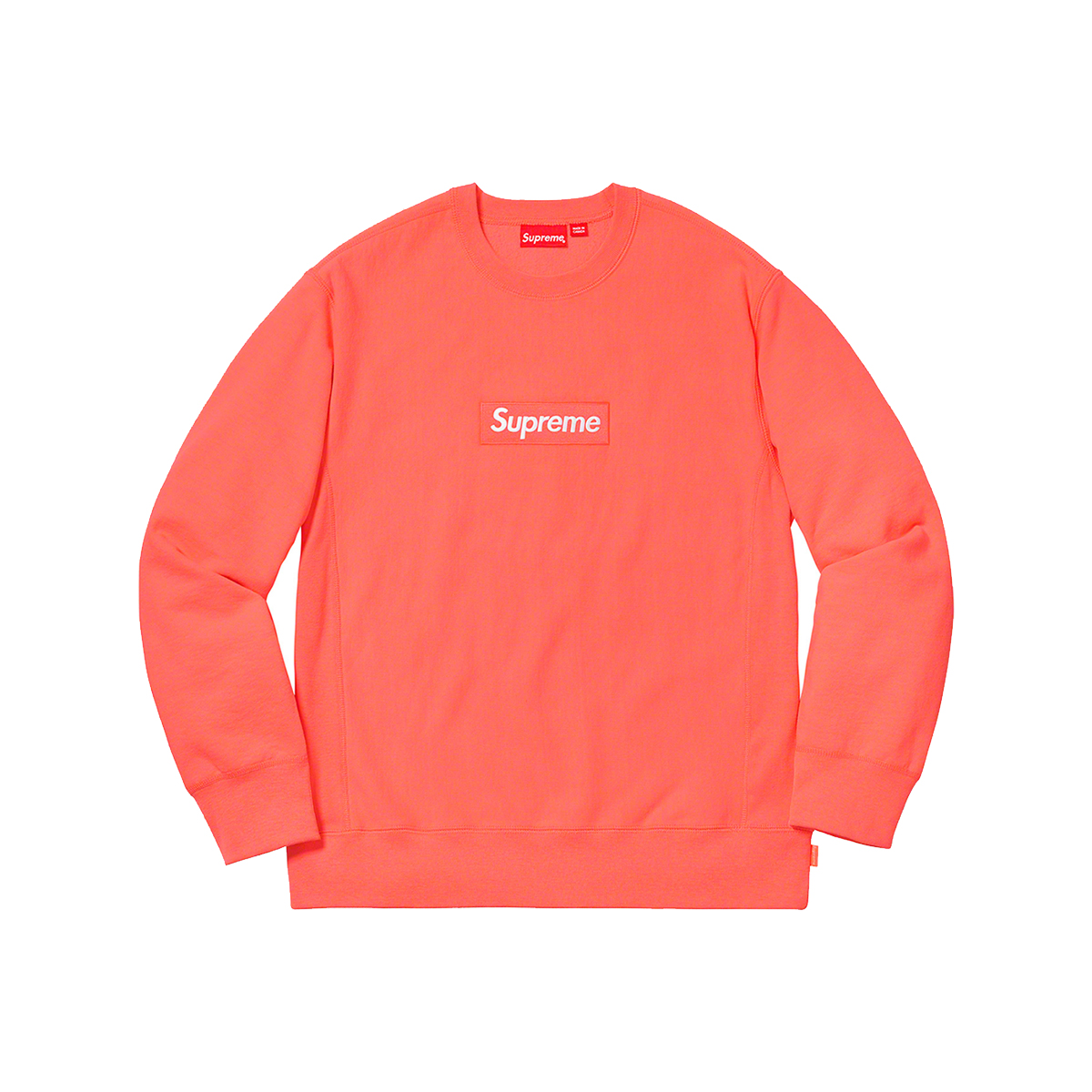 Supreme Box Logo Crewneck Sweatshirt Fluorescent Pink (FW18) sneaker – authenticated on KLEKT