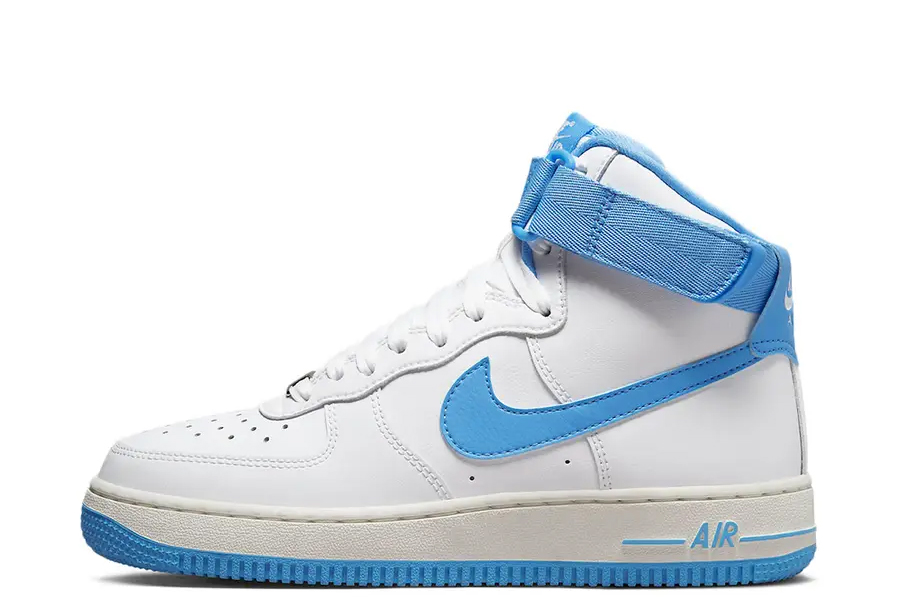 Nike Air Force 1 High WMNS University Blue (2022) WHITE/UNIVERSITY BLUE-SAIL sneaker – authenticated on KLEKT