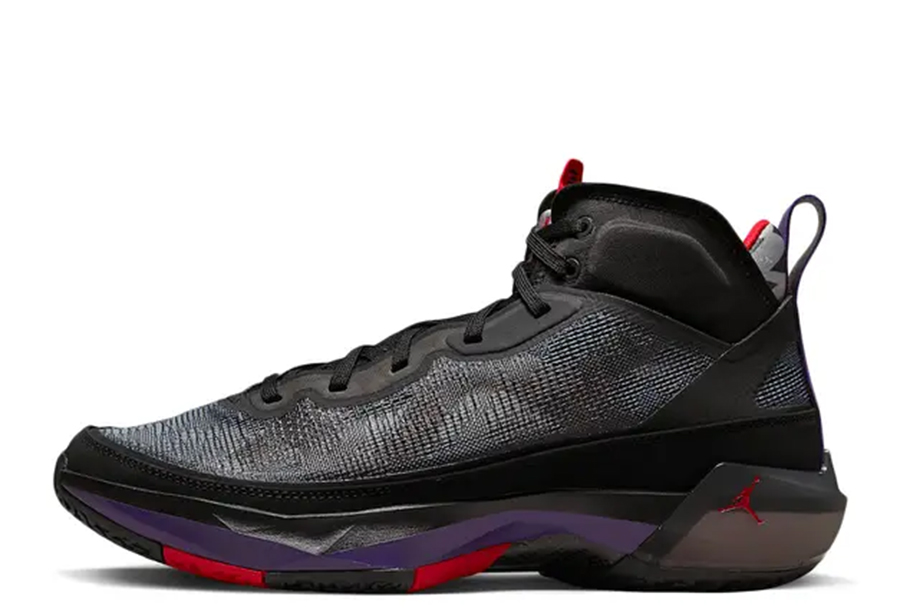 Air Jordan 37 Raptors (2022) BLACK/TRUE RED/CLUB PURPLE/DARK CHARCOAL/OKRA sneaker – authenticated on KLEKT