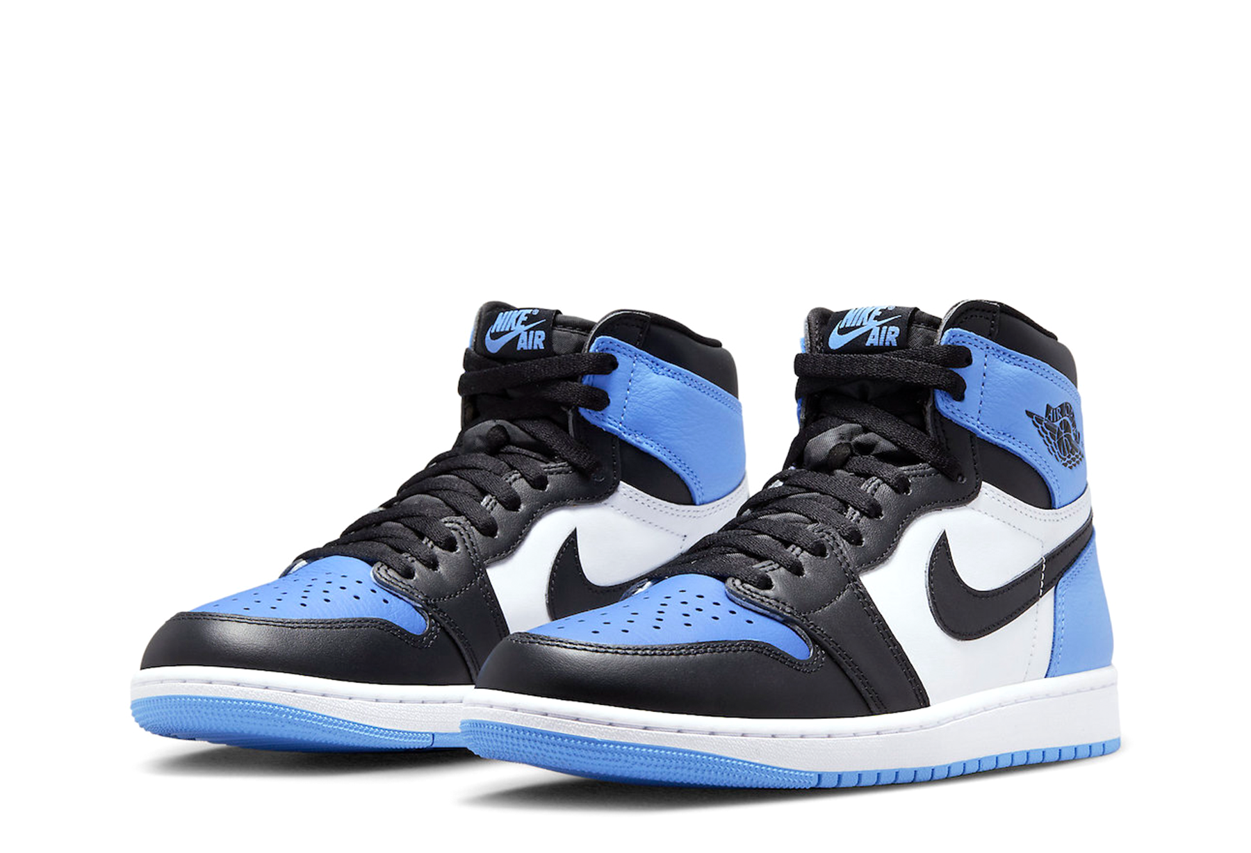 Air Jordan 1 High OG 'UNC Toe' (2023) University Blue/Black-White sneaker – authenticated on KLEKT
