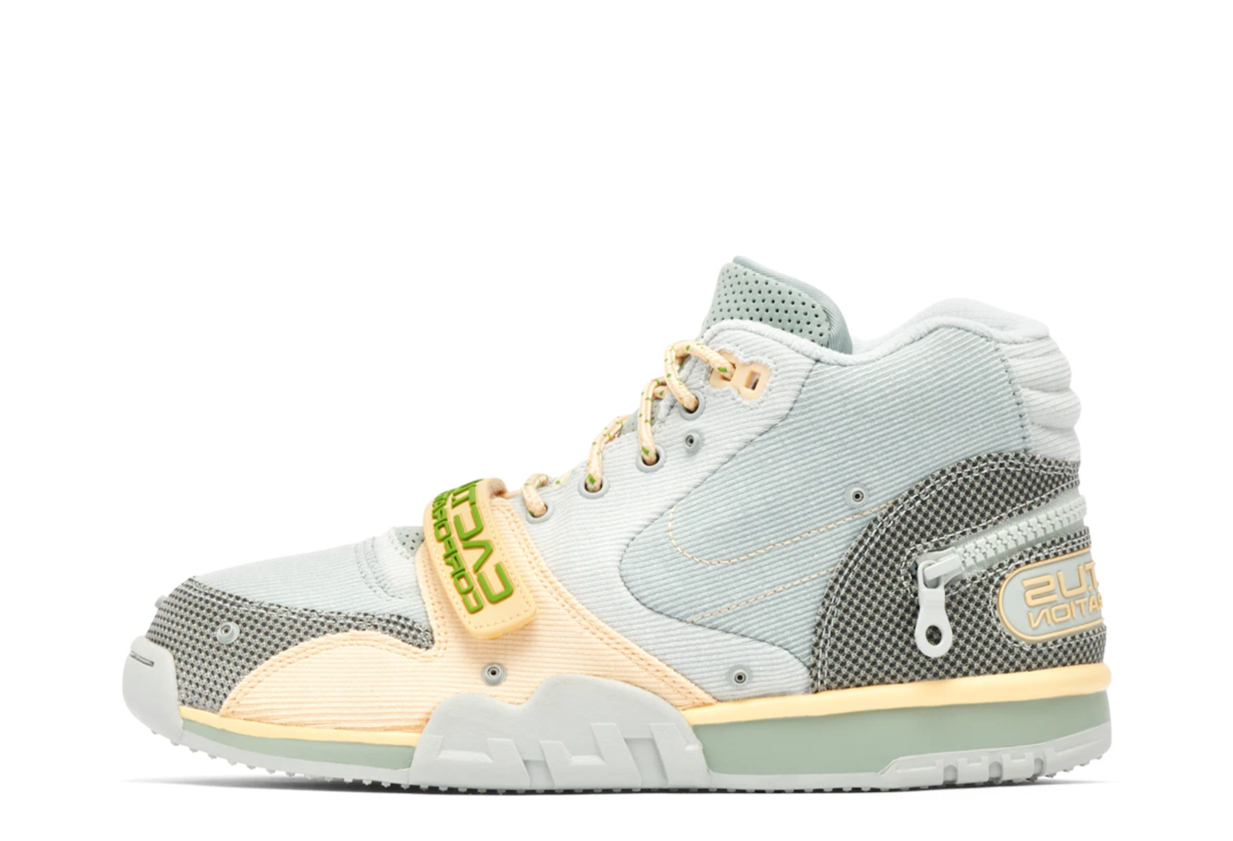 Nike x Travis Scott Air Trainer 1 'Grey Haze' (2022) GREY HAZE/OLIVE AURA-CANVAS sneaker – authenticated on KLEKT