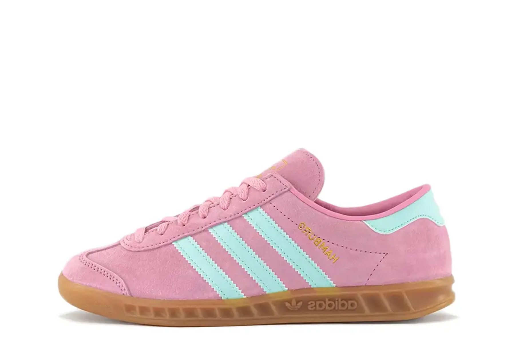 Adidas Hamburg WMNS 'Bliss Pink Aqua Gum' (2024) BLISS PINK/AQUA GUM sneaker – authenticated on KLEKT