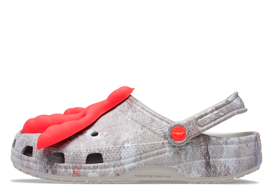Crocs Classic Clog 'Grey' grey/red sneaker – authenticated on KLEKT
