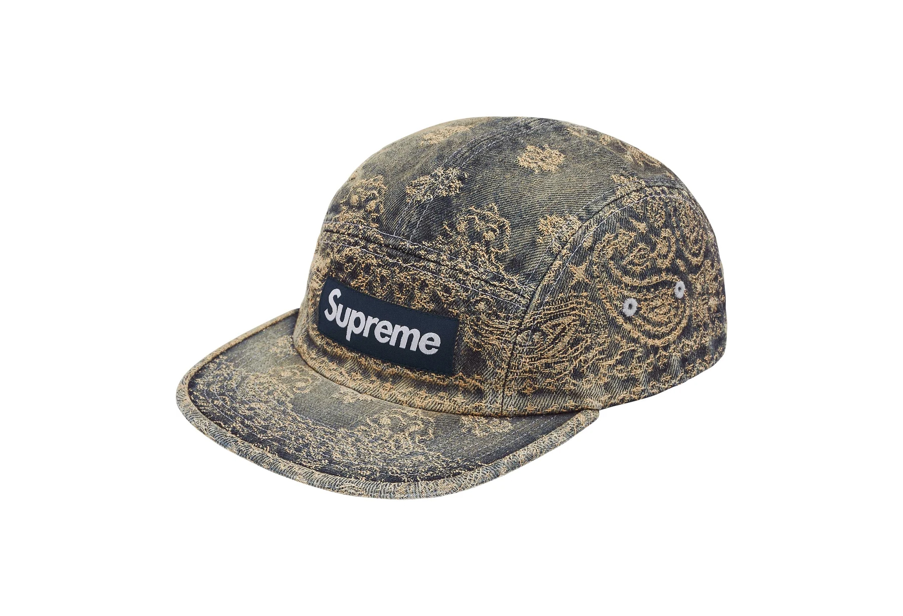 Supreme Bandana Jacquard Denim Camp Cap 'Indigo' (SS25) INDIGO sneaker – authenticated on KLEKT