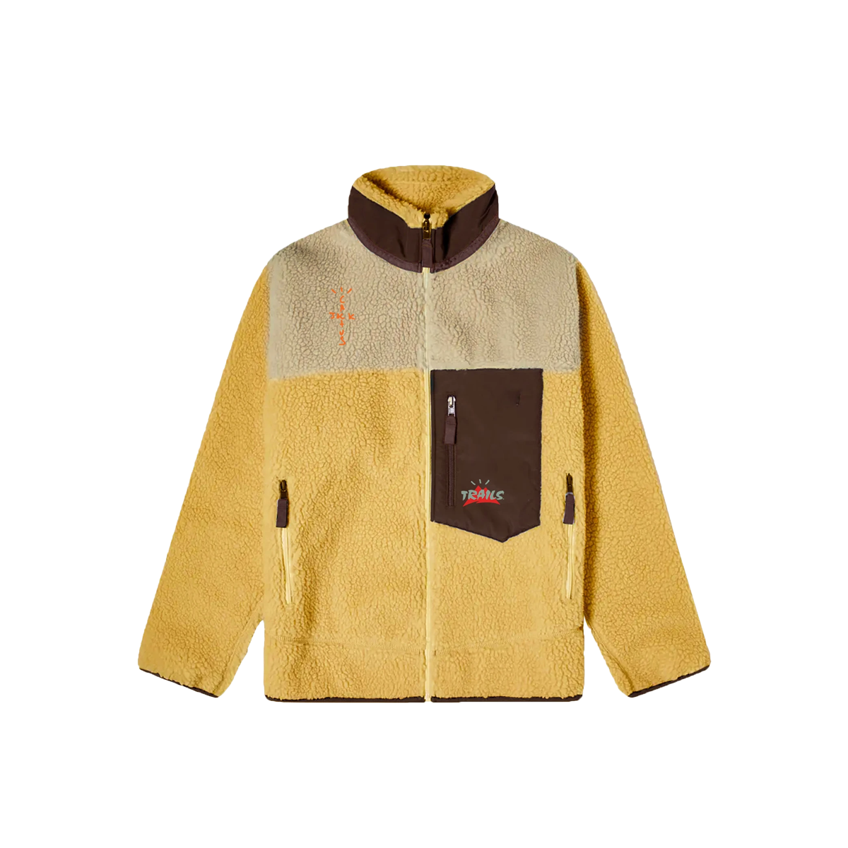 Travis Scott Cactus Trails Tri-Color Full-Zip Sherpa Jacket (2020) MUSTARD/BROWN/MULTI sneaker – authenticated on KLEKT