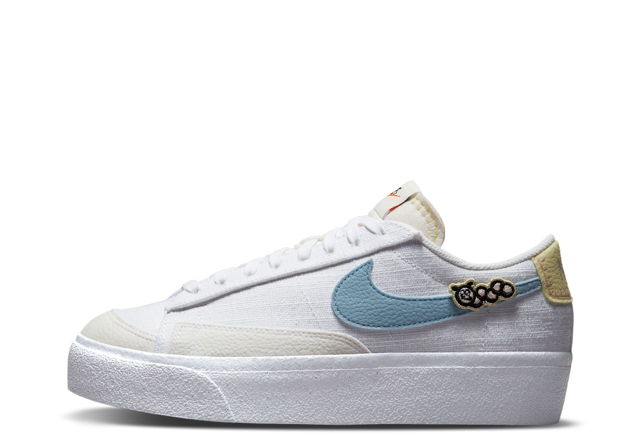 Nike Blazer Low WMNS Air Sprung White (2022) white/blue/pink sneaker – authenticated on KLEKT