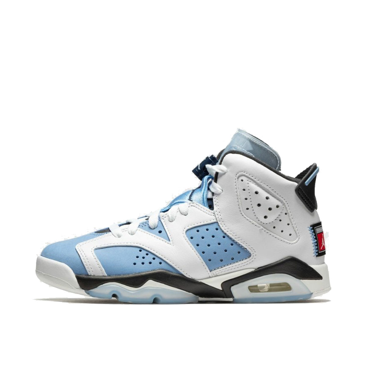 Air Jordan 6 Retro UNC White (GS) (2022) UNIVERSITY BLUE/WHITE/COLLEGE NAVY/BLACK sneaker – authenticated on KLEKT