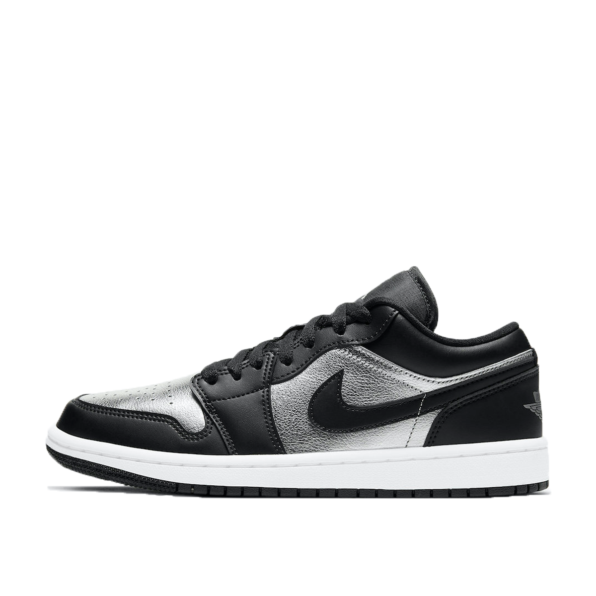 Air Jordan 1 Low SE WMNS 'Black Metallic Silver' (2021) sneaker – authenticated on KLEKT