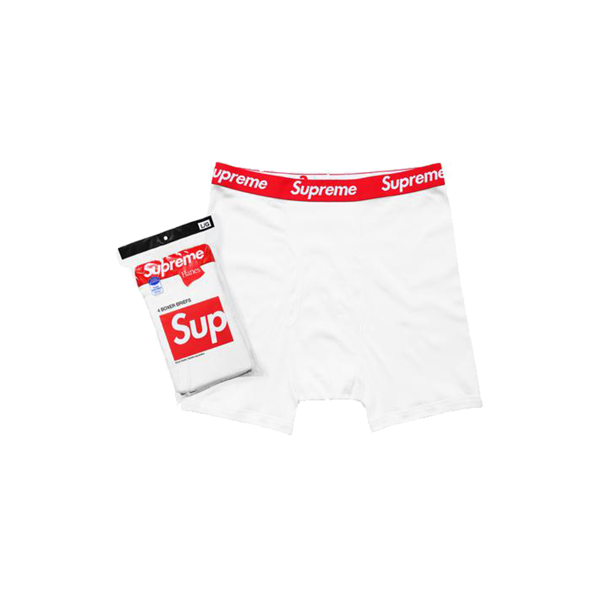 Supreme Hanes Boxers Pack of 3 White (SS20) WHITE sneaker – authenticated on KLEKT