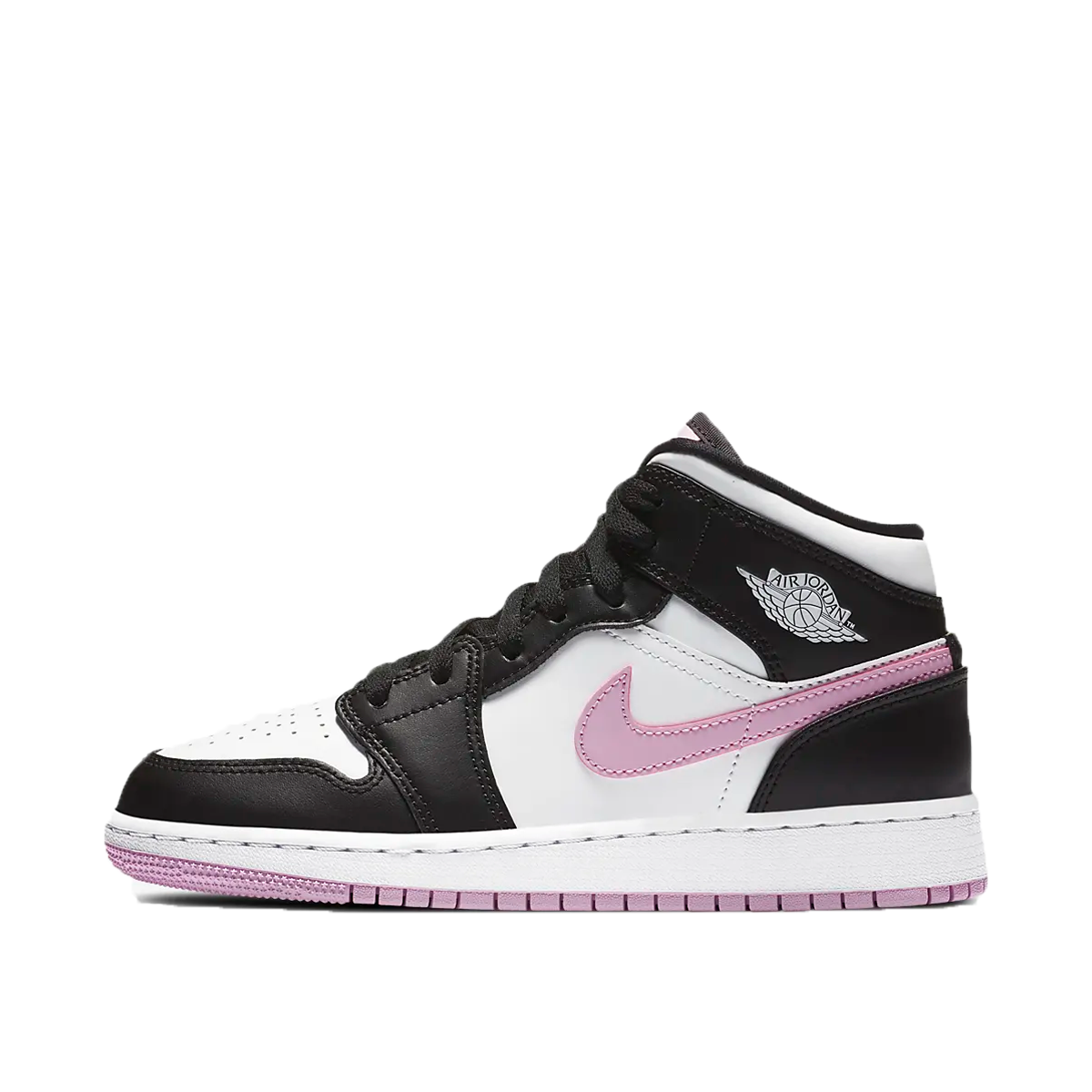 Air Jordan 1 Mid 'White Black Light Arctic Pink' (GS) (2020) WHITE/BLACK/LIGHT ARCTIC PINK sneaker – authenticated on KLEKT