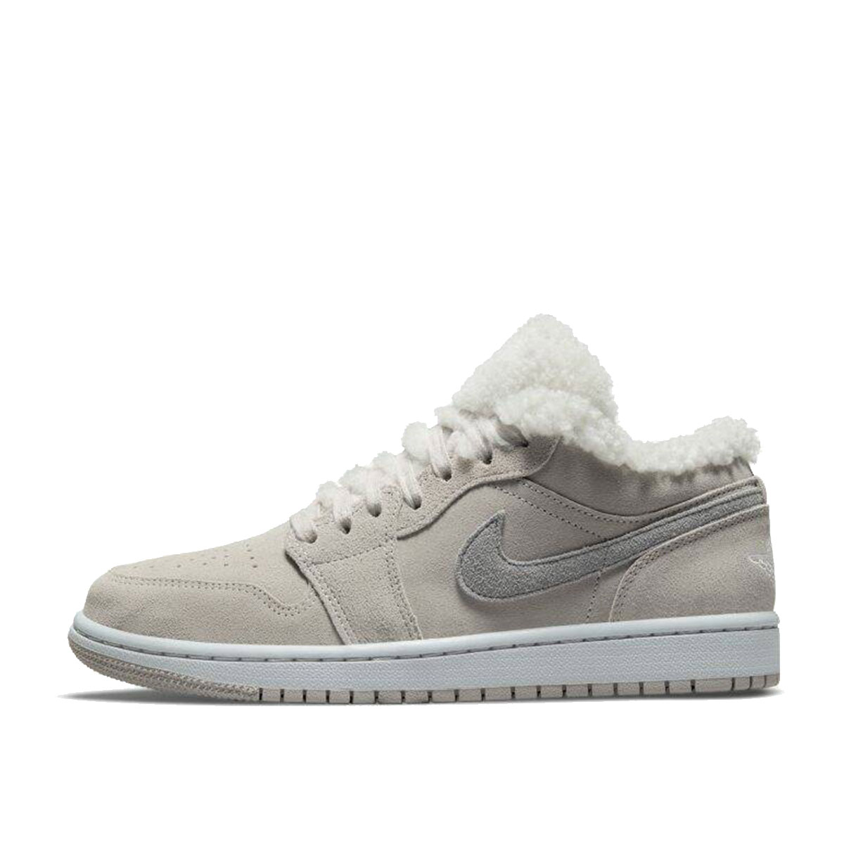 Air Jordan WMNS 1 Low SE Sherpa Fleece (2021) COLLEGE GREY/PARTICLE GREY/NEUTRAL GREY/WHITE sneaker – authenticated on KLEKT