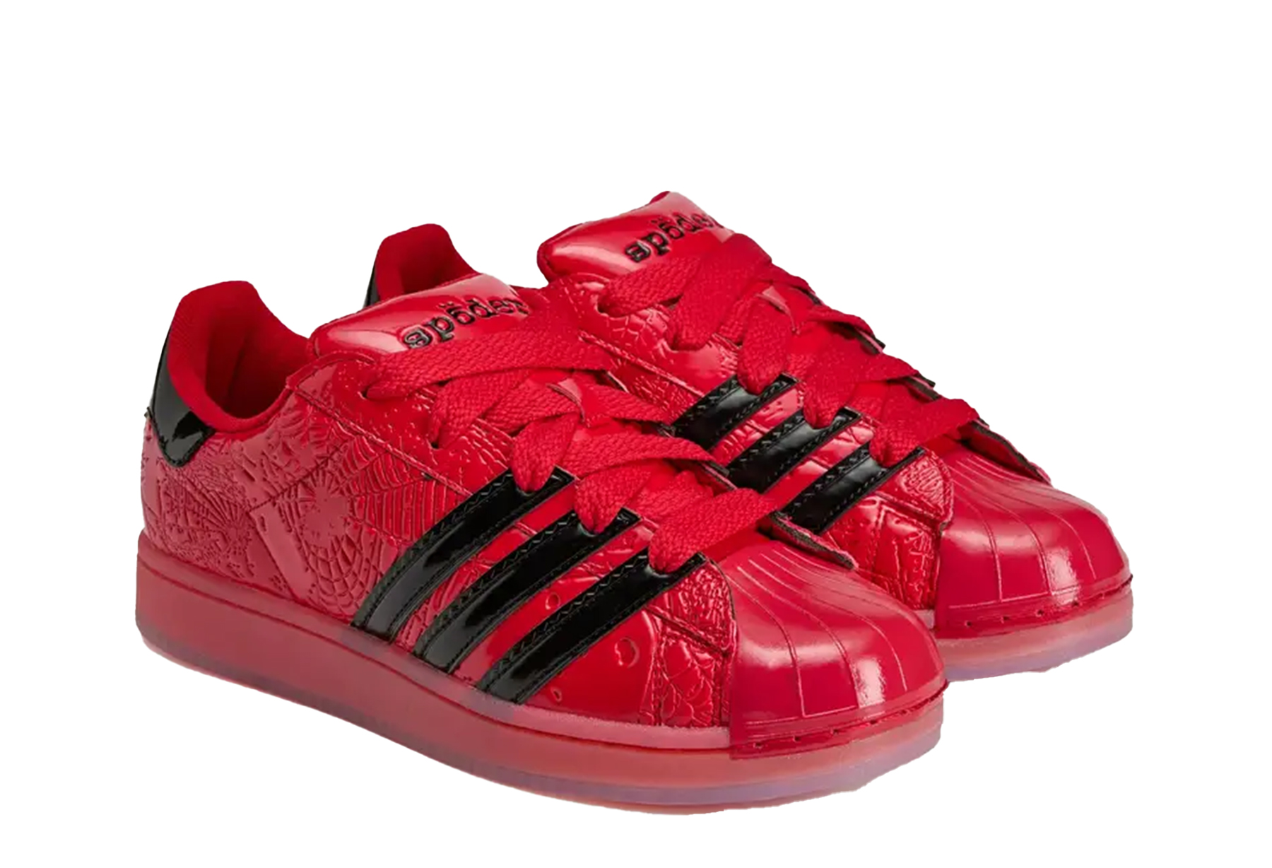 Adidas x Sp5der Superstar 'Red Black' (2026) RED/BLACK sneaker – authenticated on KLEKT