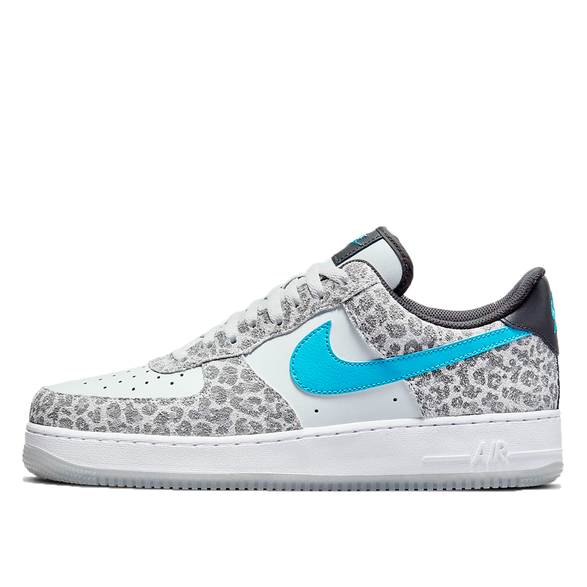 nike air force 1 07 black light blue fury