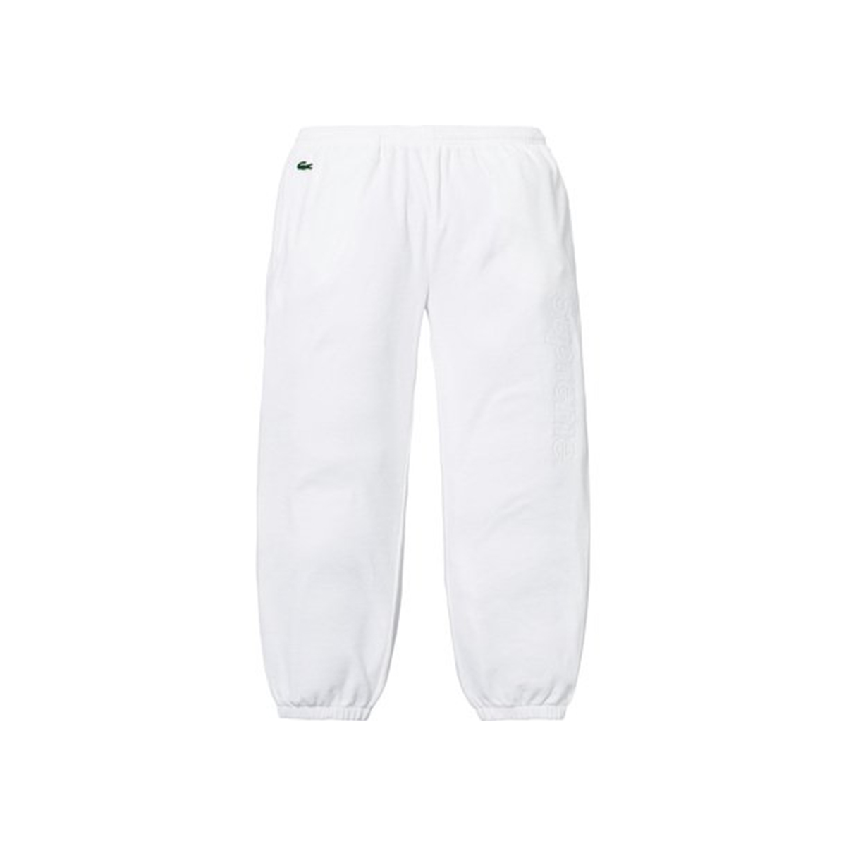 Supreme x Lacoste Velour Track Pant White (SS18) sneaker – authenticated on KLEKT