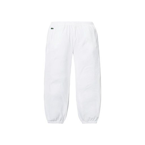 Supreme x Lacoste Velour Track Pant White (SS18)