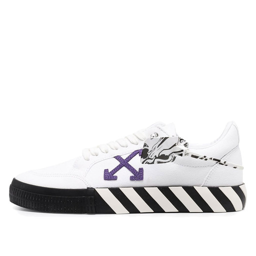 Luxury Off-White Vulc Low Top Sneaker White Purple (2020)