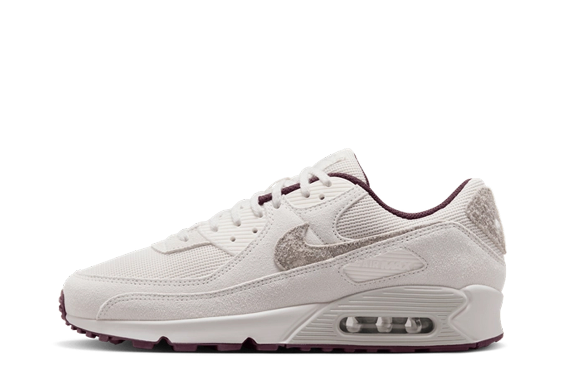 Nike Air Max 90 'Burgundy Crush' (2025) Phantom/Light Bone/Burgundy Crush/Phantom sneaker – authenticated on KLEKT