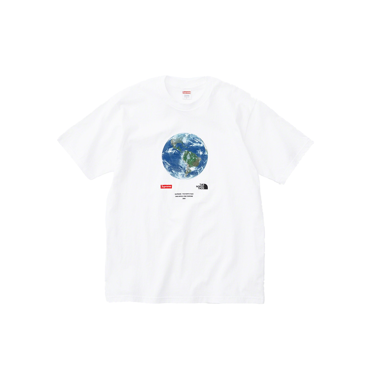 Supreme x The North Face® One World Tee White (SS20) sneaker – authenticated on KLEKT