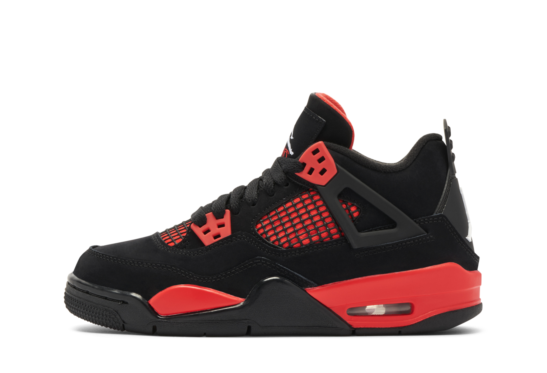 Air Jordan 4 Retro GS 'Red Thunder' (2022) BLACK/MULTI-COLOR-MULTI-COLOR sneaker – authenticated on KLEKT
