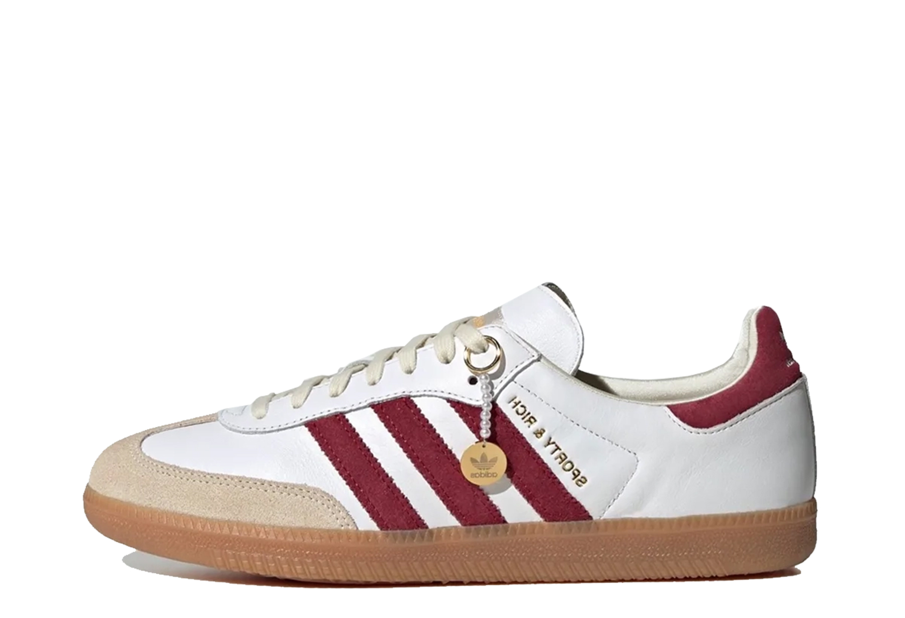 Adidas x Sporty & Rich OG Samba 'White Burgundy' (2023) White/Burgundy sneaker – authenticated on KLEKT