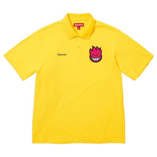 Supreme x Spitfire Polo 'Yellow' (2026) – authenticated on KLEKT