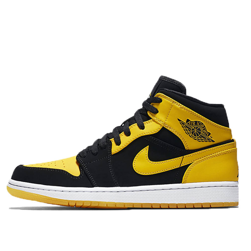 Air Jordan 1 Retro Mid New Love (2017) BLACK/VARSITY MAIZE-WHITE sneaker – authenticated on KLEKT