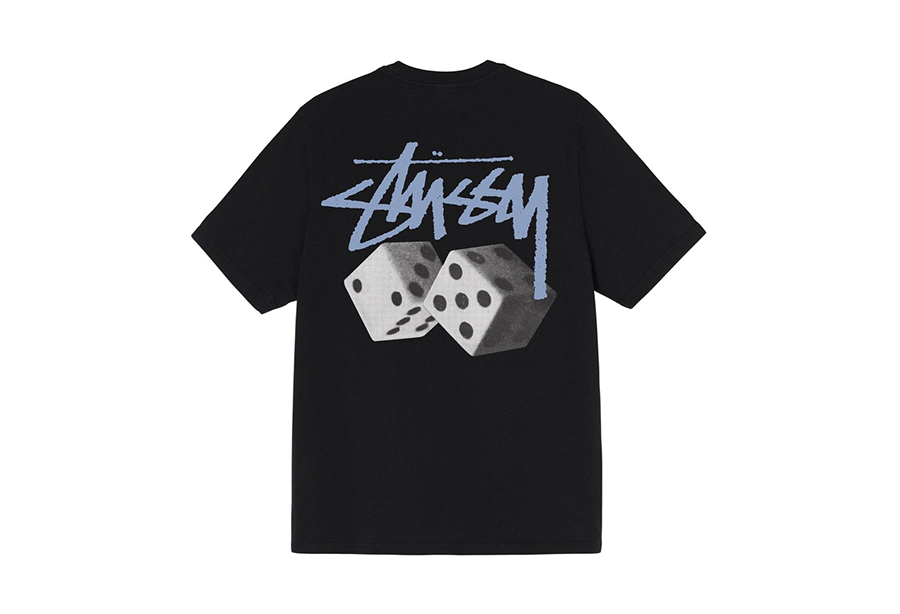 Stussy Roll The Dice Pigment Dyed Tee Black (FW21) BLACK sneaker – authenticated on KLEKT
