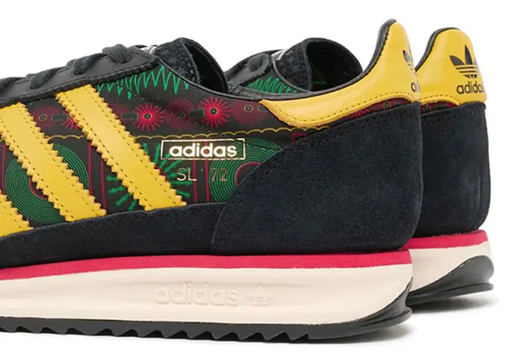Adidas x Bob Marley x Jamaica Football Federation SL72 RS 'Home' (2026) Black/Yellow/Red sneaker – authenticated on KLEKT