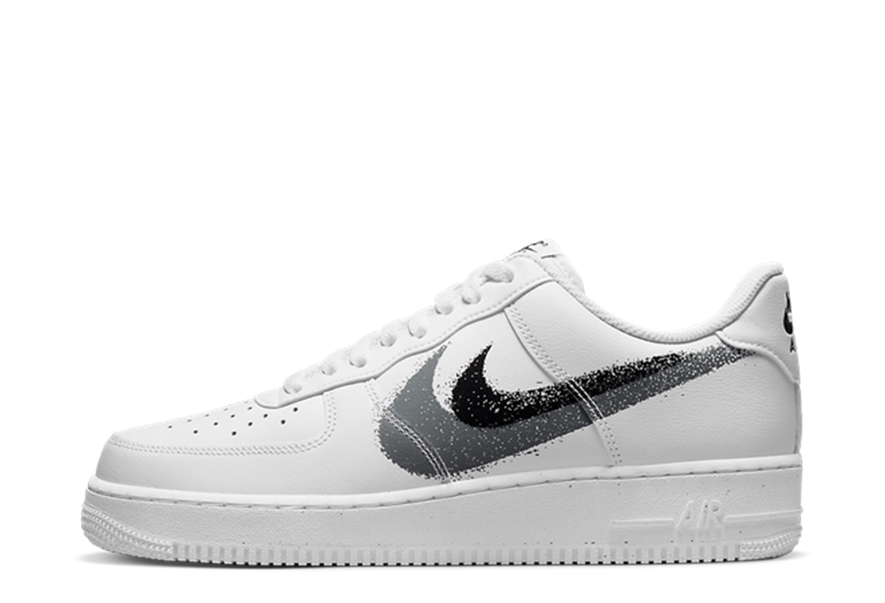 Nike Air Force 1 '07 'Spray Paint Swoosh' (2023) White/CoolGrey/Black sneaker – authenticated on KLEKT