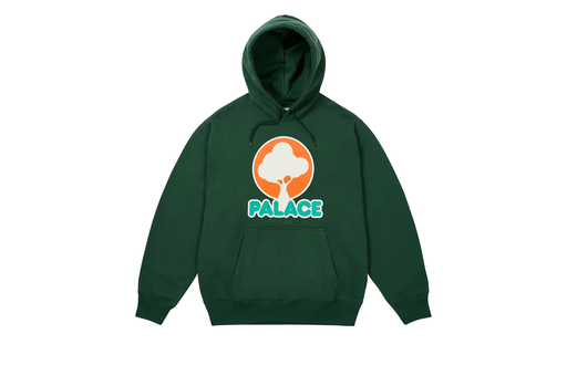 Palace Evergreen Hood 'Racey Green' (SS25) – authenticated on KLEKT