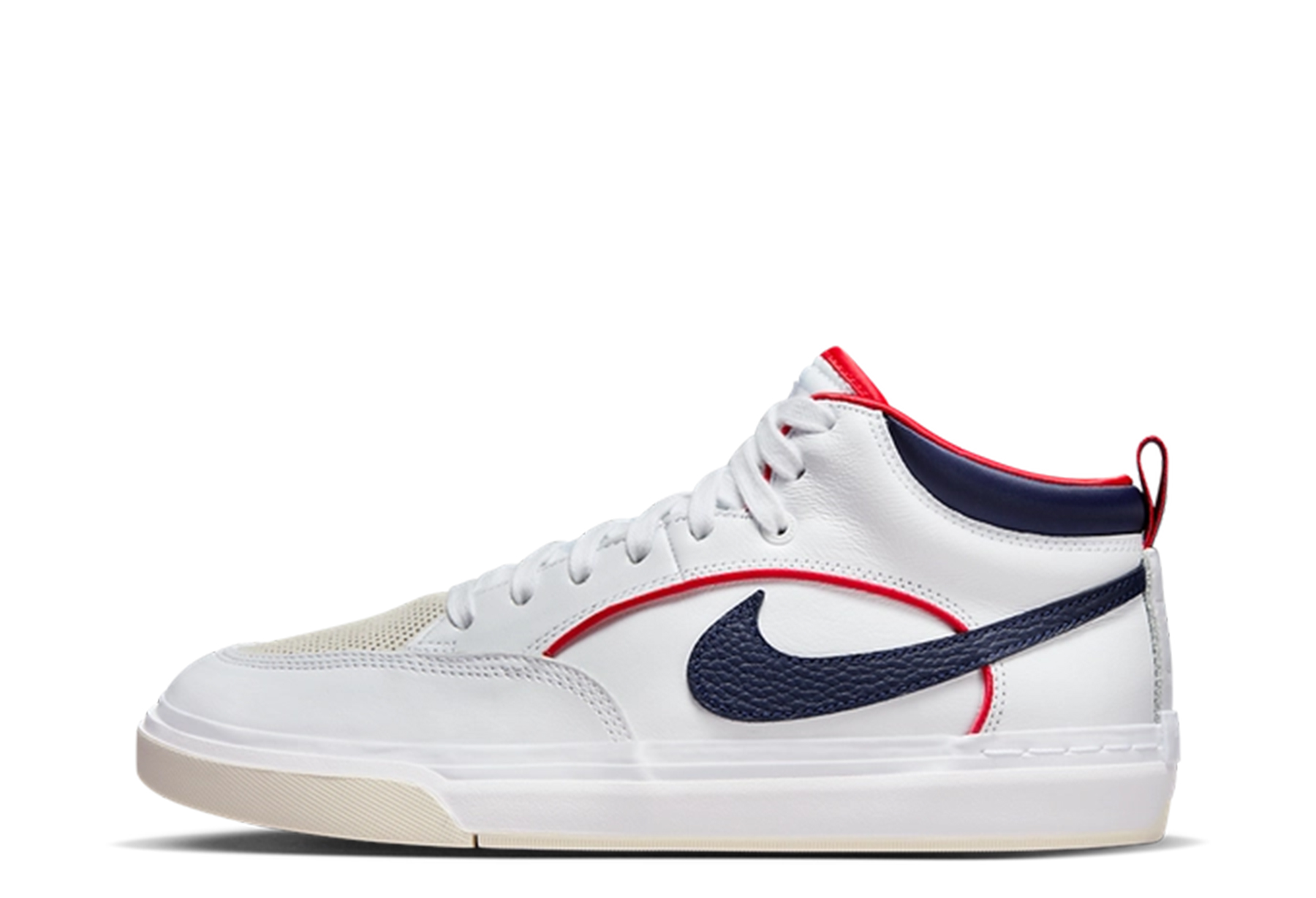 Nike SB React Leo PRM 'White Navy Red' (2023) White/University Red/White/Midnight Navy sneaker – authenticated on KLEKT