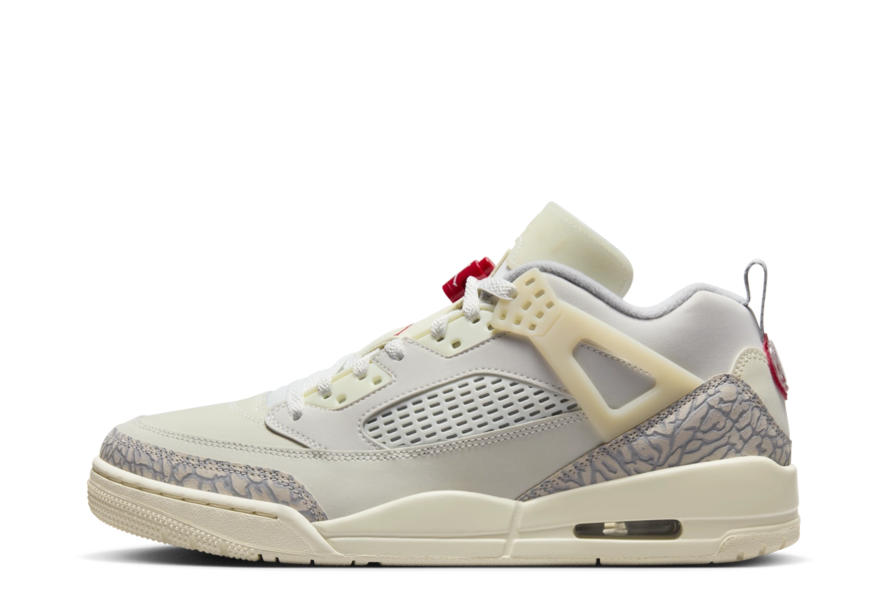 Air Jordan Spiz'ike Low 'Coconut Milk' (2024) Sail/University Red/Coconut Milk/Sandstone sneaker – authenticated on KLEKT