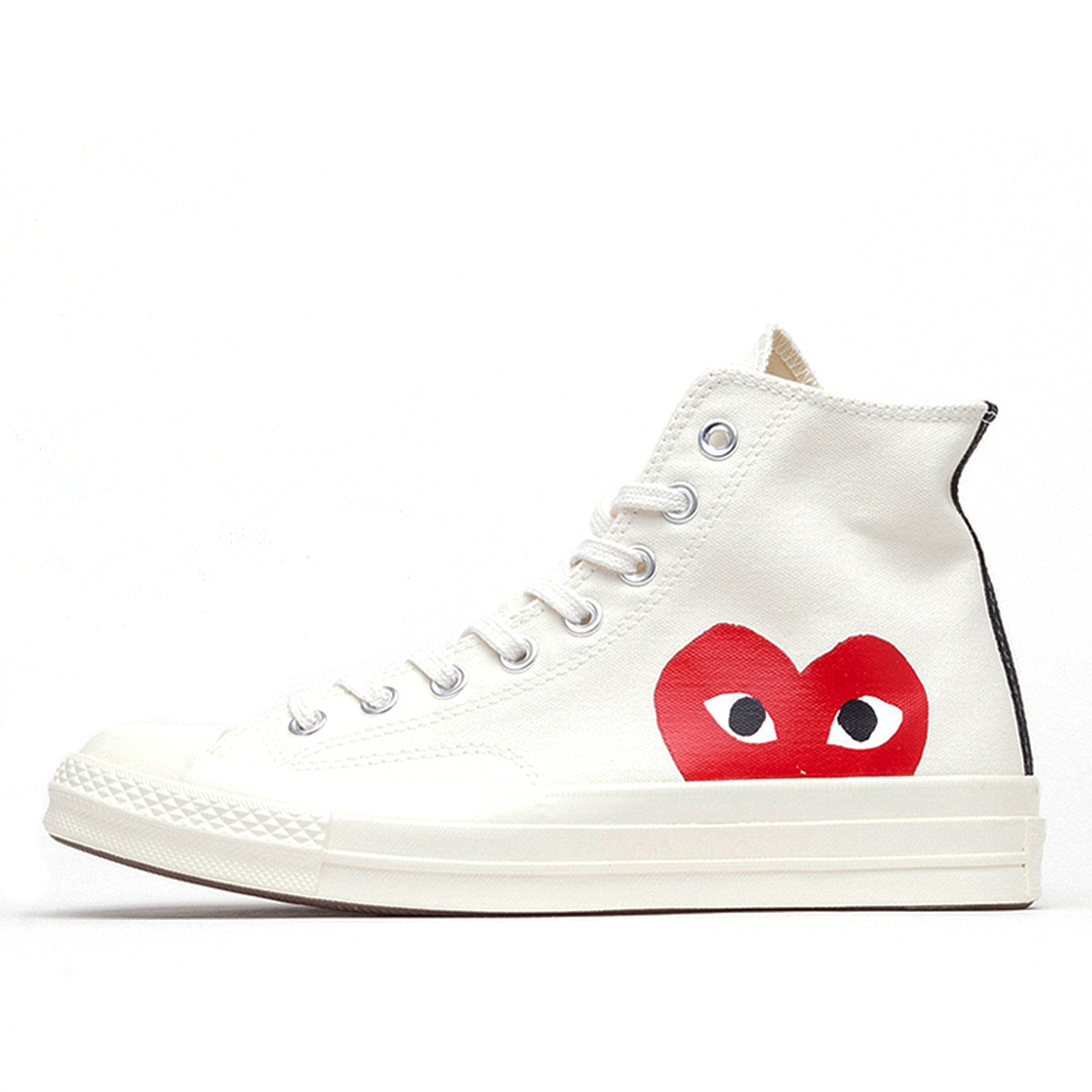 Converse x Comme des Garcons CDG Chuck Taylor High Cream White sneaker – authenticated on KLEKT