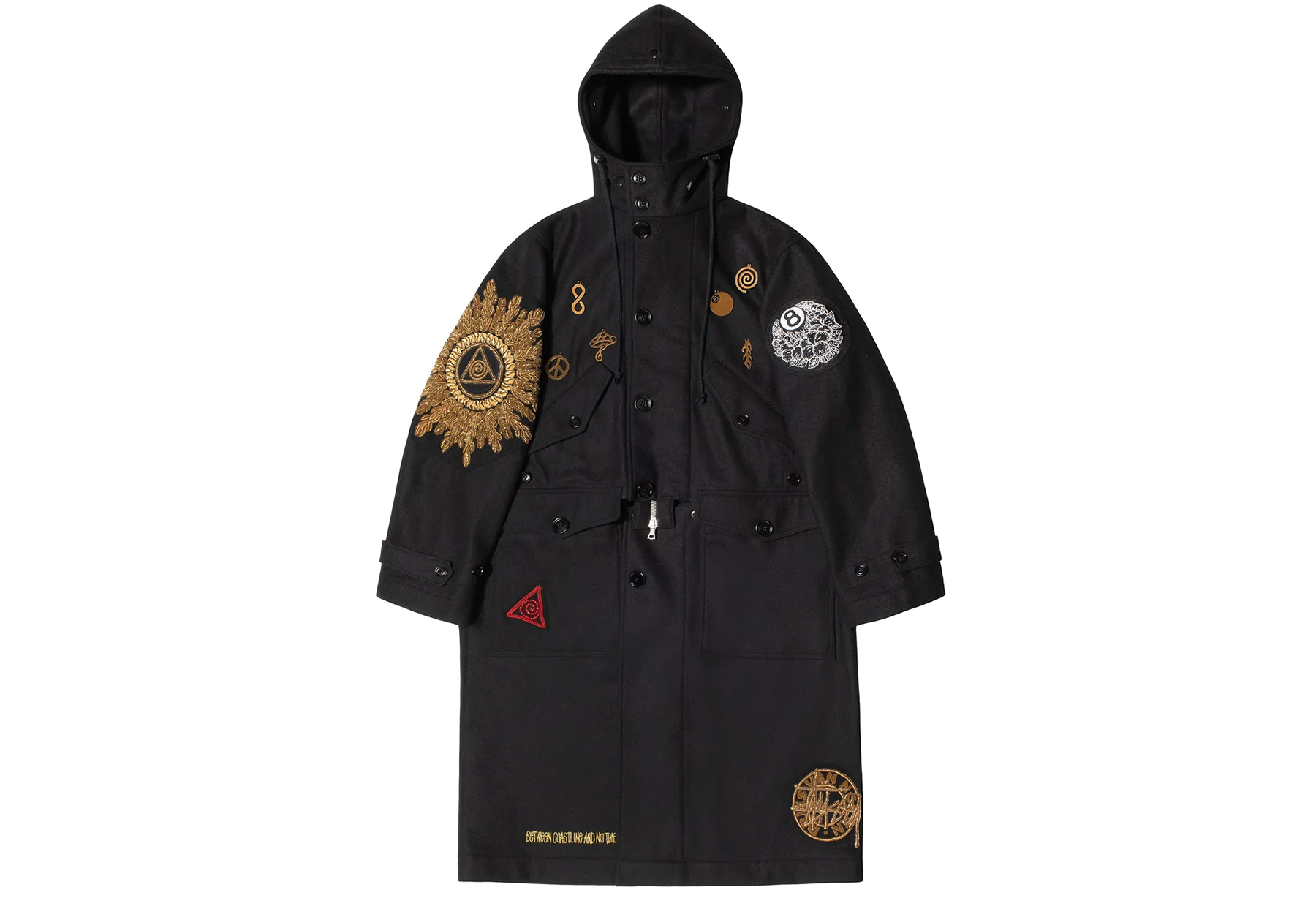 Stussy x Dries Van Noten Wool-Blend Military Parka Black (FW22) BLACK sneaker – authenticated on KLEKT
