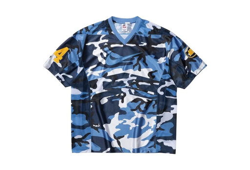 Supreme x Nike Football Jersey 'Blue Camo' (FW26) – authenticated on KLEKT
