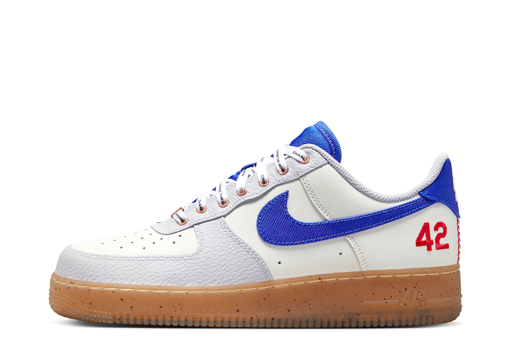 Nike Air Force 1 Low 'Jackie Robinson' (2023) Sail/Racer Blue-White-Neutral Grey-Black-University Red sneaker – authenticated on KLEKT
