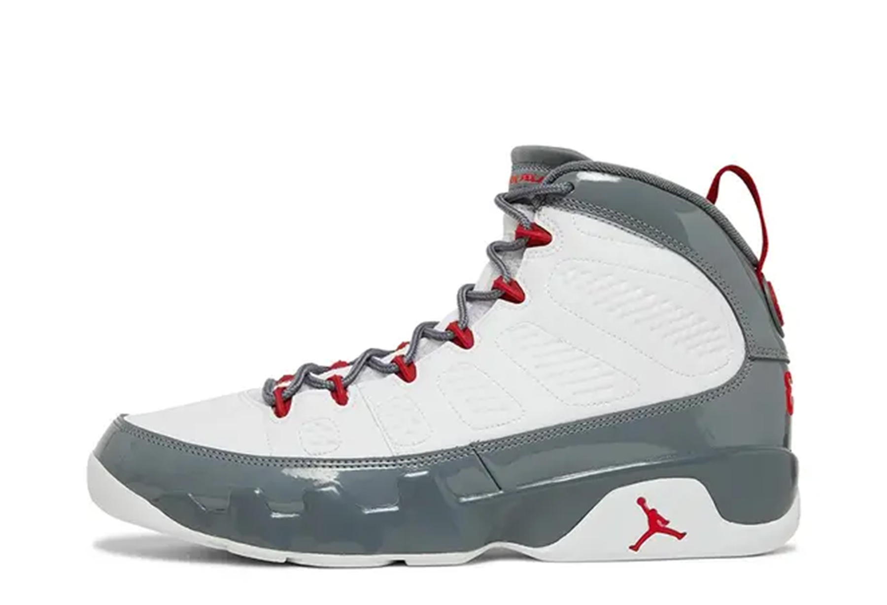 Air Jordan 9 Fire Red (2022) White/Fire Red/Cool Grey sneaker – authenticated on KLEKT