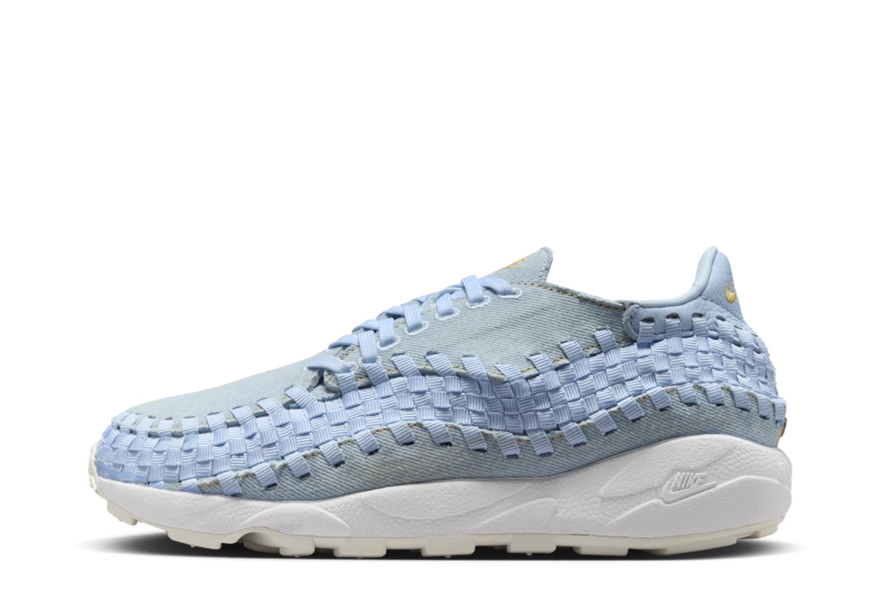Nike Air Footscape Woven WMNS 'Washed Denim' (2024) Denim/Wheat Gold/Ice Blue/White/Summit White sneaker – authenticated on KLEKT