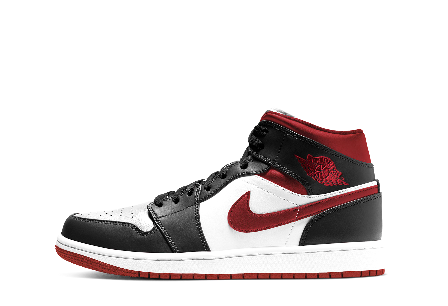 Air Jordan 1 Mid 'Gym Red' (2021) WHITE/GYM RED/BLACK sneaker – authenticated on KLEKT