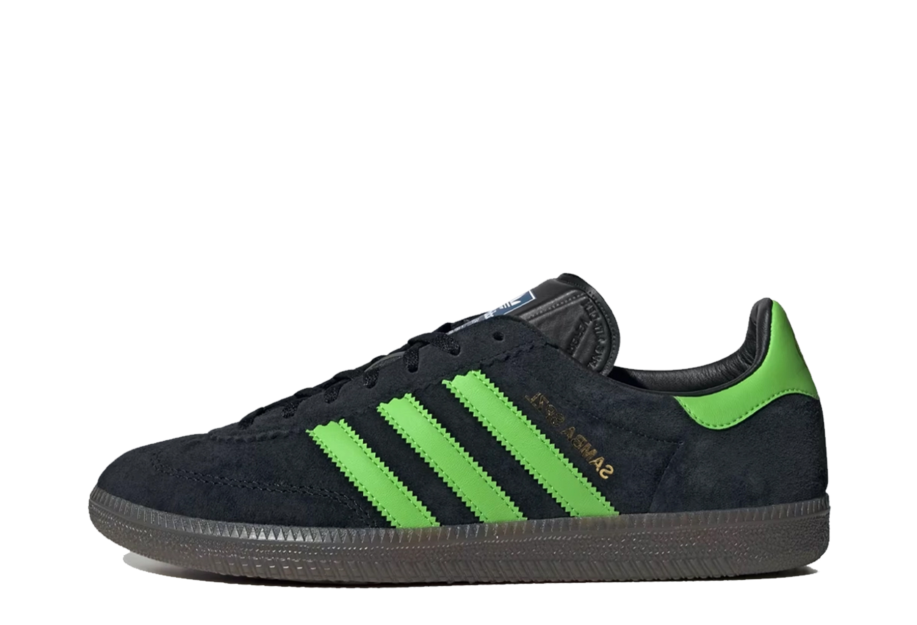Adidas Samba Deco SPZL 'Core Black' (2023) Core Black/Lucid Lime/Gum sneaker – authenticated on KLEKT