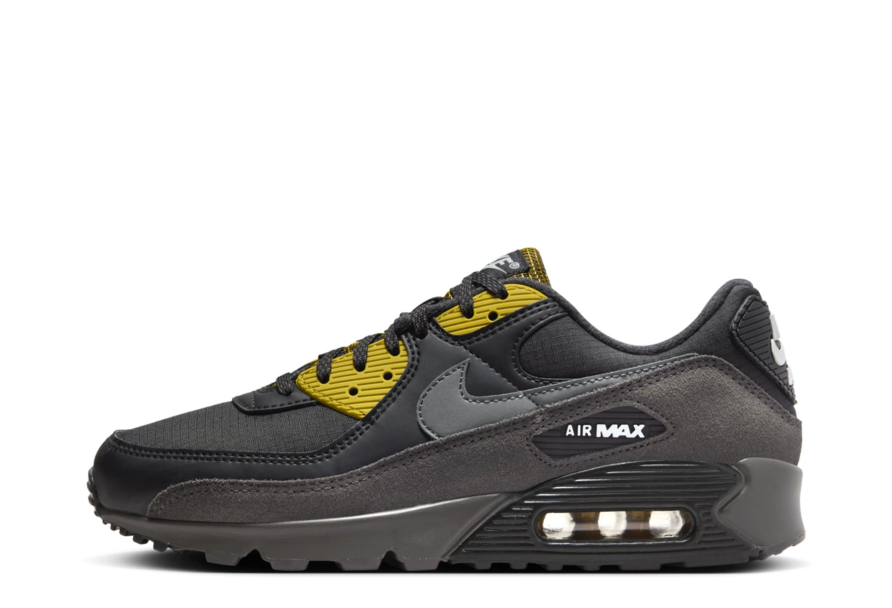 Nike Air Max 90 'Black Bronzine' (2023) Black/Medium Ash/Bronzine/Blue Tint sneaker – authenticated on KLEKT