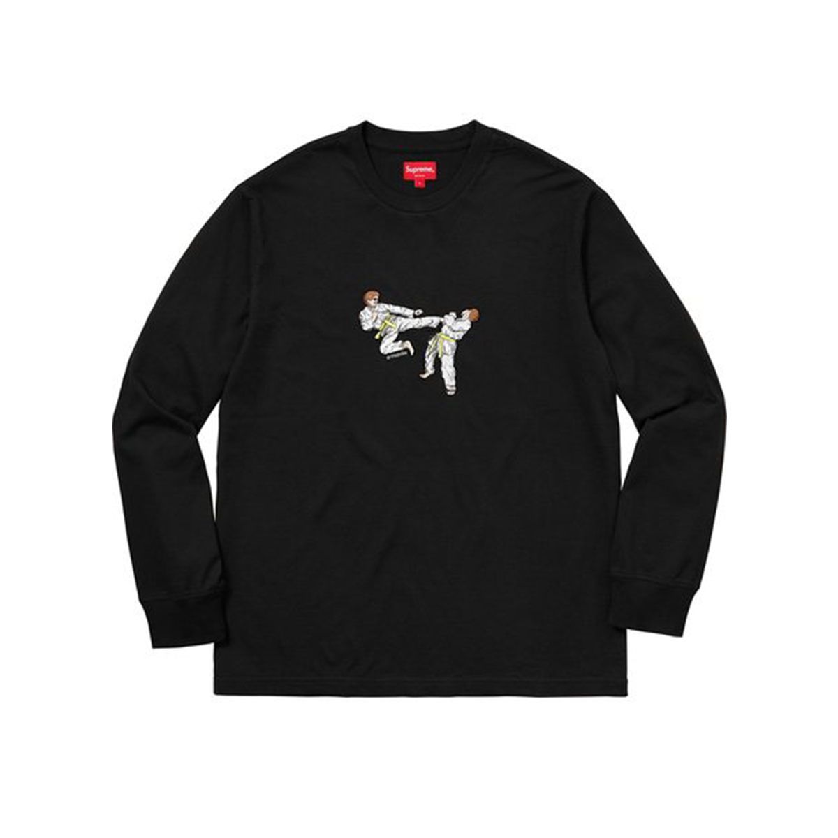 Supreme Karate L/S Longsleeve T-Shirt Tee Black (SS18) sneaker – authenticated on KLEKT