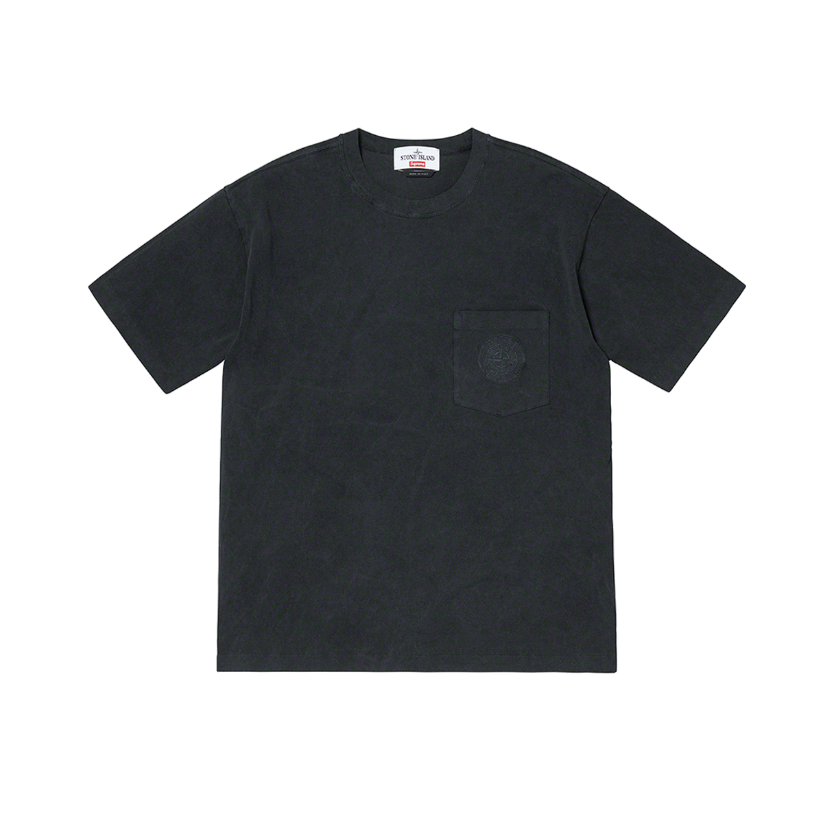 Supreme x Stone Island Pocket T-Shirt Tee Black (SS19) Black sneaker – authenticated on KLEKT