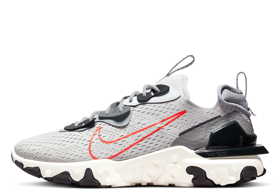 Nike React Vision Grey Fog (2022) Grey Fog/Sail/Light Smoke Grey/Team Orange sneaker – authenticated on KLEKT