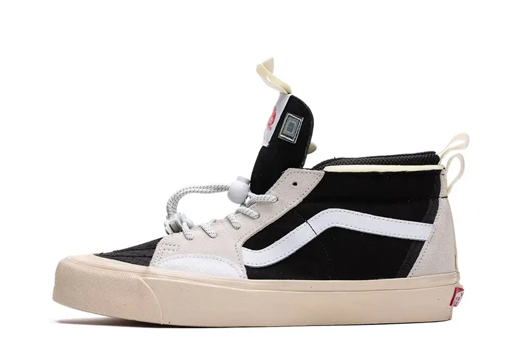 Vans x Advisory Board Crystals SK8-Hi EXT Mismatch Black White (2023) WHITE/BLACK sneaker – authenticated on KLEKT