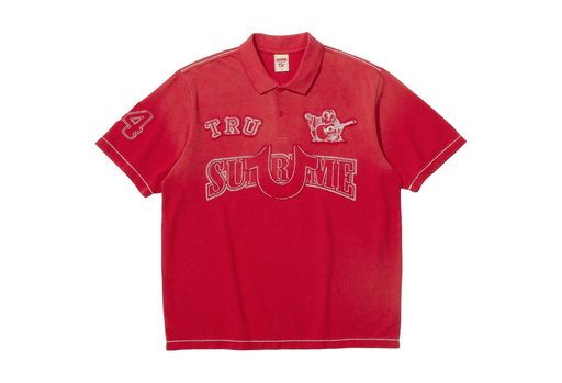 Supreme x True Religion Appliqué Polo 'Red' (FW25) – authenticated on KLEKT